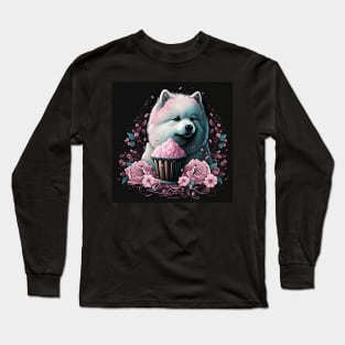 Samoyed Cupcake Long Sleeve T-Shirt